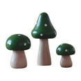 thumbnail image 1 of Fufafayo under $5 Wooden Mushroom Decor, Wood Decor, Mini Mushroom and Plants Figurines for Succulents Arrangement, Bonsai Garden Accents, Fairy Garden Decor, Natural Home Decoration, Set of 3, 1 of 1