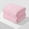 thumbnail image 1 of Fufafayo Bath Towels 2-Pack, Thick Soft Absorbent Towel Set for Bathroom, Waffle Weave Coral Fleece Towels for Face Washing, Household and Gift Use, 1 of 8