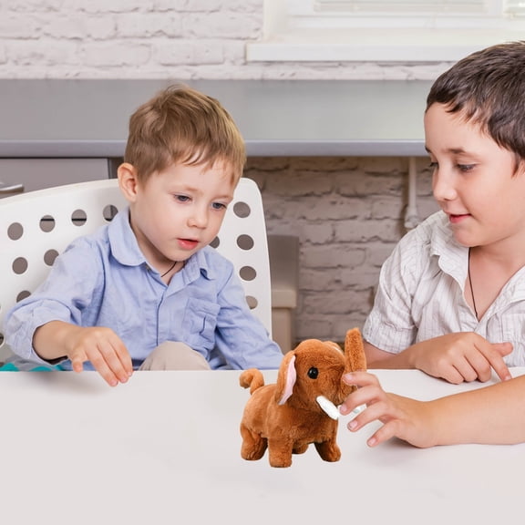 Fufafayo Battery Operated Walking ElephantToyFor Little One, Realistic Plush Animal With Sound, Interactive Play Companion ForKids BoysGirls, Soft StuffedToyFor Bedroom Nursery