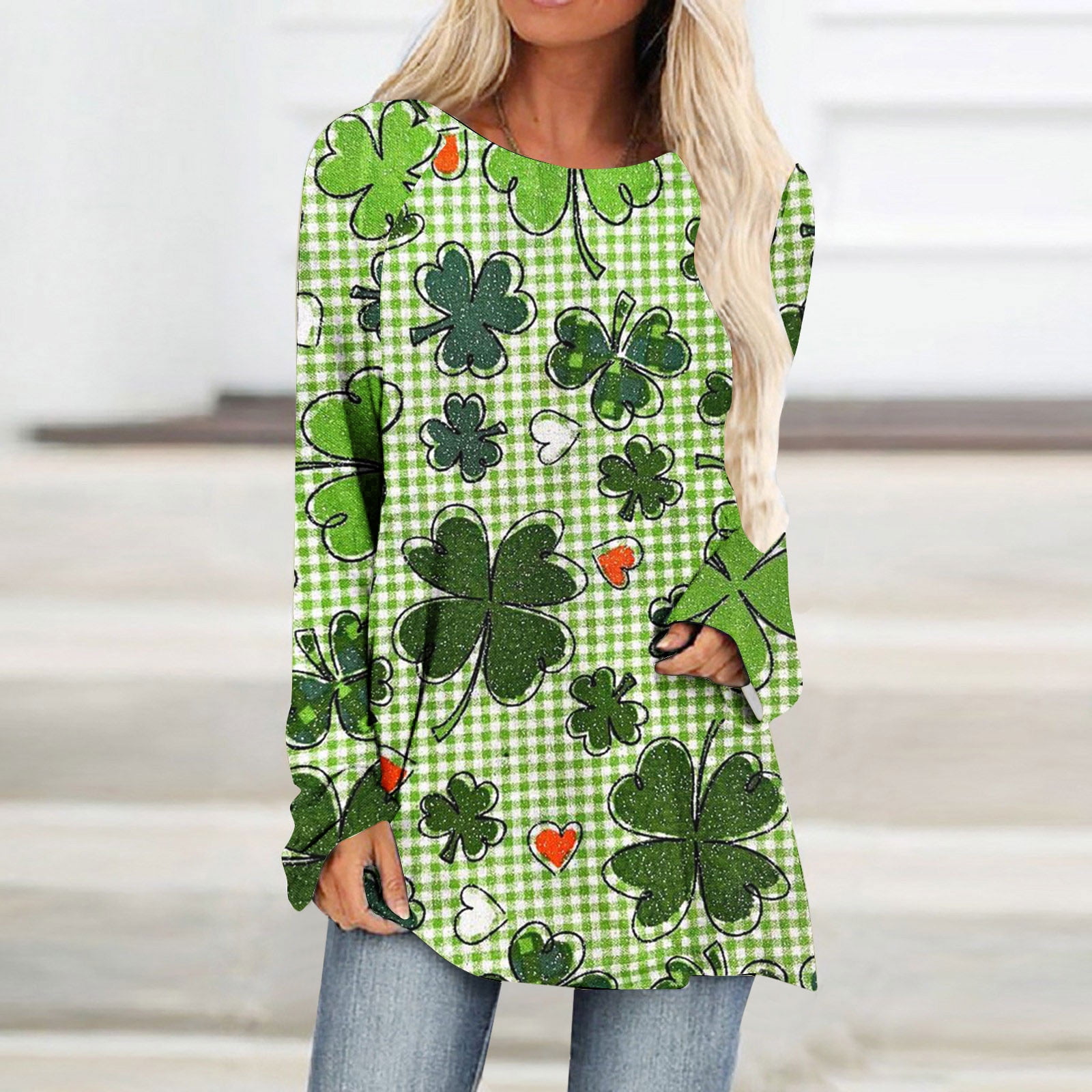 Fufafayo Camiseta informal para mujer para el día de San Patricio