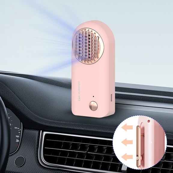 Fufafayo Car Air Purifiers, Car Air Purifiers Ionic, Portable Negative Ion Air Cleaner, Quiet Odor Eliminator for Car Room, Home Office Travel Purifier