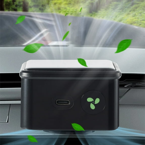 Fufafayo Car Air Purifiers, Car Air Purifiers, Solar Car Air Purifiers, Automatic Air Cleaner for Vehicle, Portable Purifier for Car Interior to Remove Odors and Pollutants