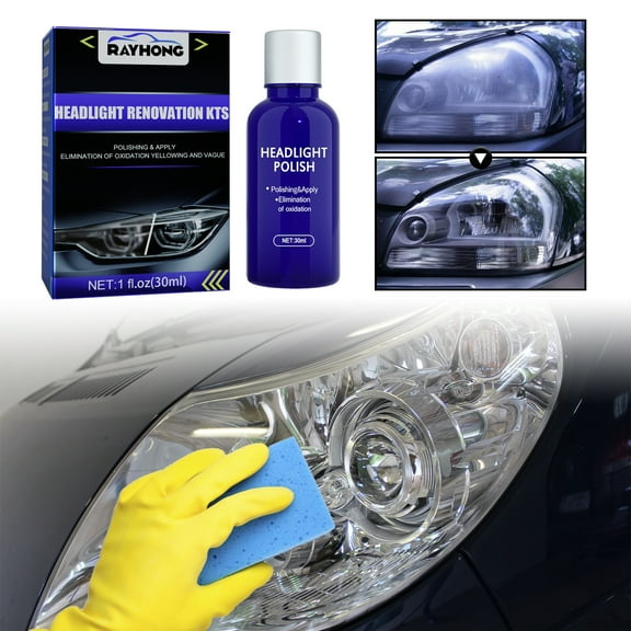 Fufafayo Car Crystal Plating Liquid, Car Crystal Coating Liquid, Paint Sealant Spray, Headlight Restoration Kit for Scratch Repair, Gloss Enhancement, Paint Protection, Cleaning, Easy Apply, Car Care