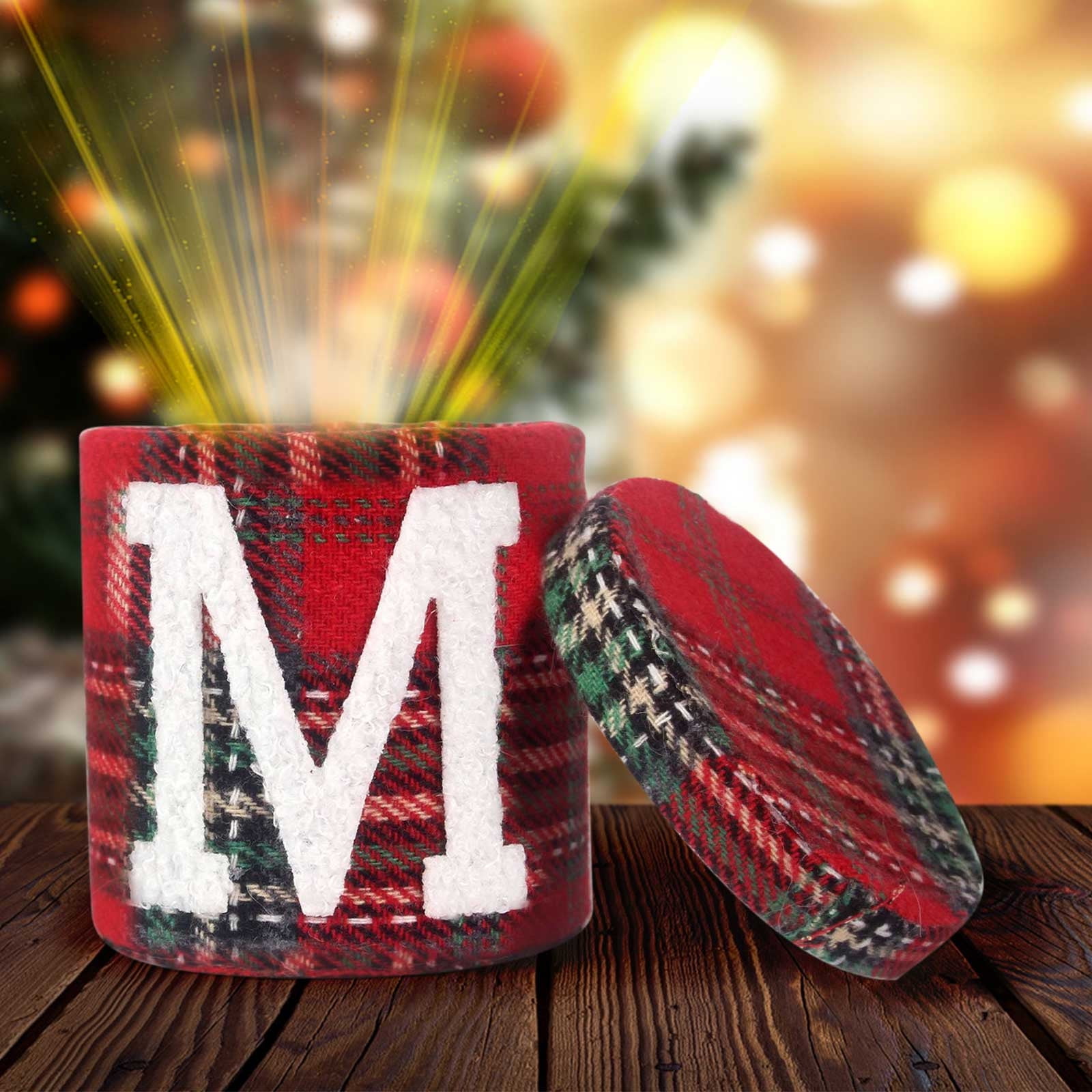 Fufafayo Clearance New Candy Jar Christmas 26 Letter Snowflake