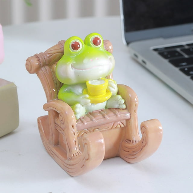 Fufafayo Clearance Promotion Desktop Decorations Frogs Rocking Chair ...