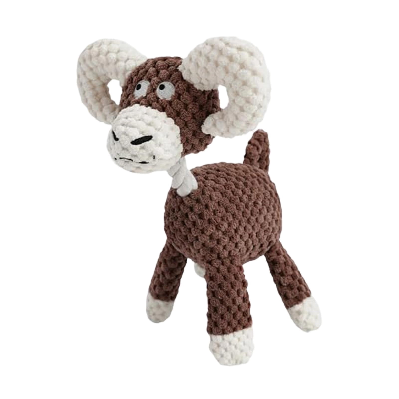 Fufafayo Dog RopeToyFor Aggressive Chewers, Indestructible Dog ChewToyWith Squeaker, Interactive PuppyToysFor Mental Stimulation, Soft Stuffed AnimalToyFor Small Medium Dogs