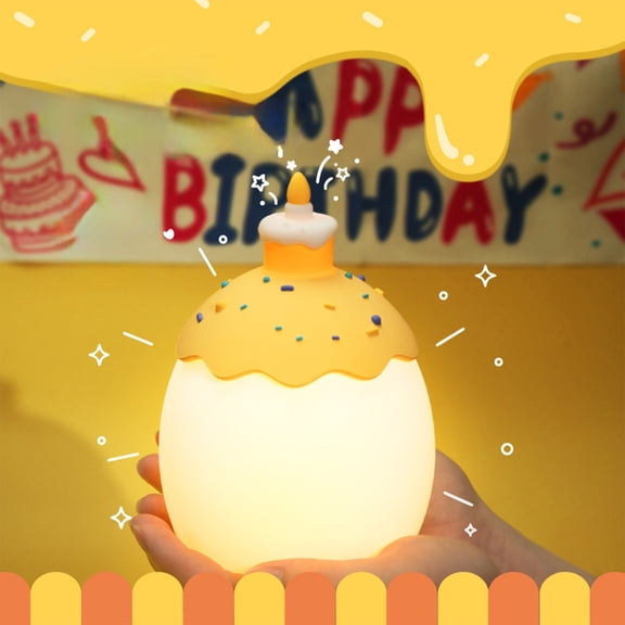 Fufafayo Egg Night Light, Egg Night Light Ornament, Easter Gift Egg Slap Silicone Lamp, Bedside Night Light, Soothing Ambient Light for Children Adults, Portable Night Light, Comforting Bedroom Decor