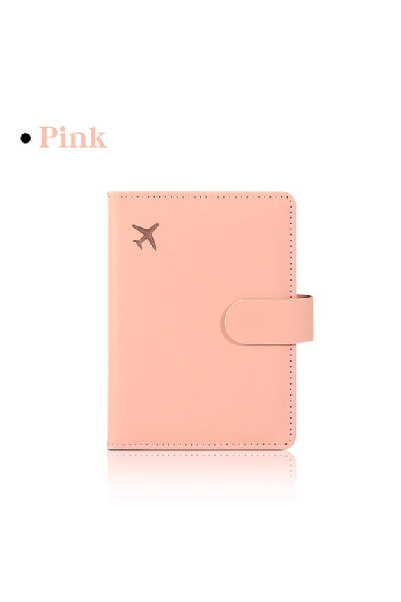 Leather Passport Holder RFID Blocking Travel Organizer, Multi Card Slots Document Protector Wallet for Men Women, Slim ID Card Case for Airplane Cruise Vacation