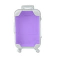 thumbnail image 1 of Fufafayo Mini Storage Trolley, Mini Suitcase Storage Box, Clear Travel Cosmetic Case, Portable Organizer for Makeup, Jewelry, Small Items, Rolling Wheels, Handle, Locking Clasp, 1 of 4