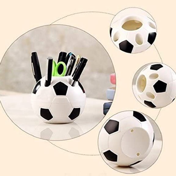 Fufafayo Pen Holder Desktop Organizer, Teen Office Stationery Storage Box, Creative Spherical Pencil Container for Desk Study Home Office
