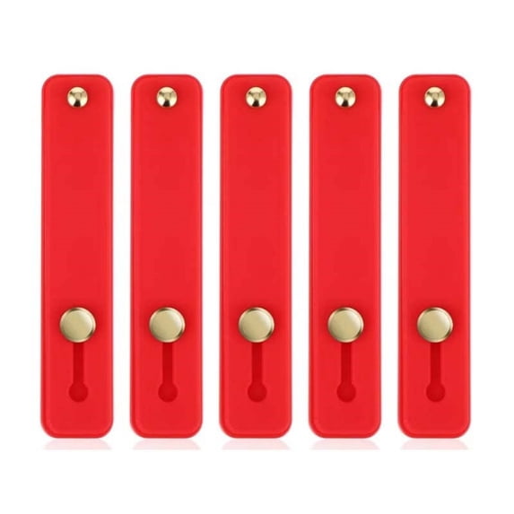 Fufafayo Phone Finger Strap, Phone Grip Strap, Adhesive Phone Holder, Finger Loop Stand, Handheld Support for Cellphone, Anti Drop Protection, Universal Adhesive Back, Multi Pack Accessory