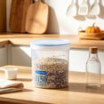 thumbnail image 1 of Fufafayo Plastic Airtight Storage Jars, Multipurpose Kitchen Sealed Containers, Grain Cereal Storage Canisters, Reusable Food Storage Pots for Powdered Milk, 1 of 6
