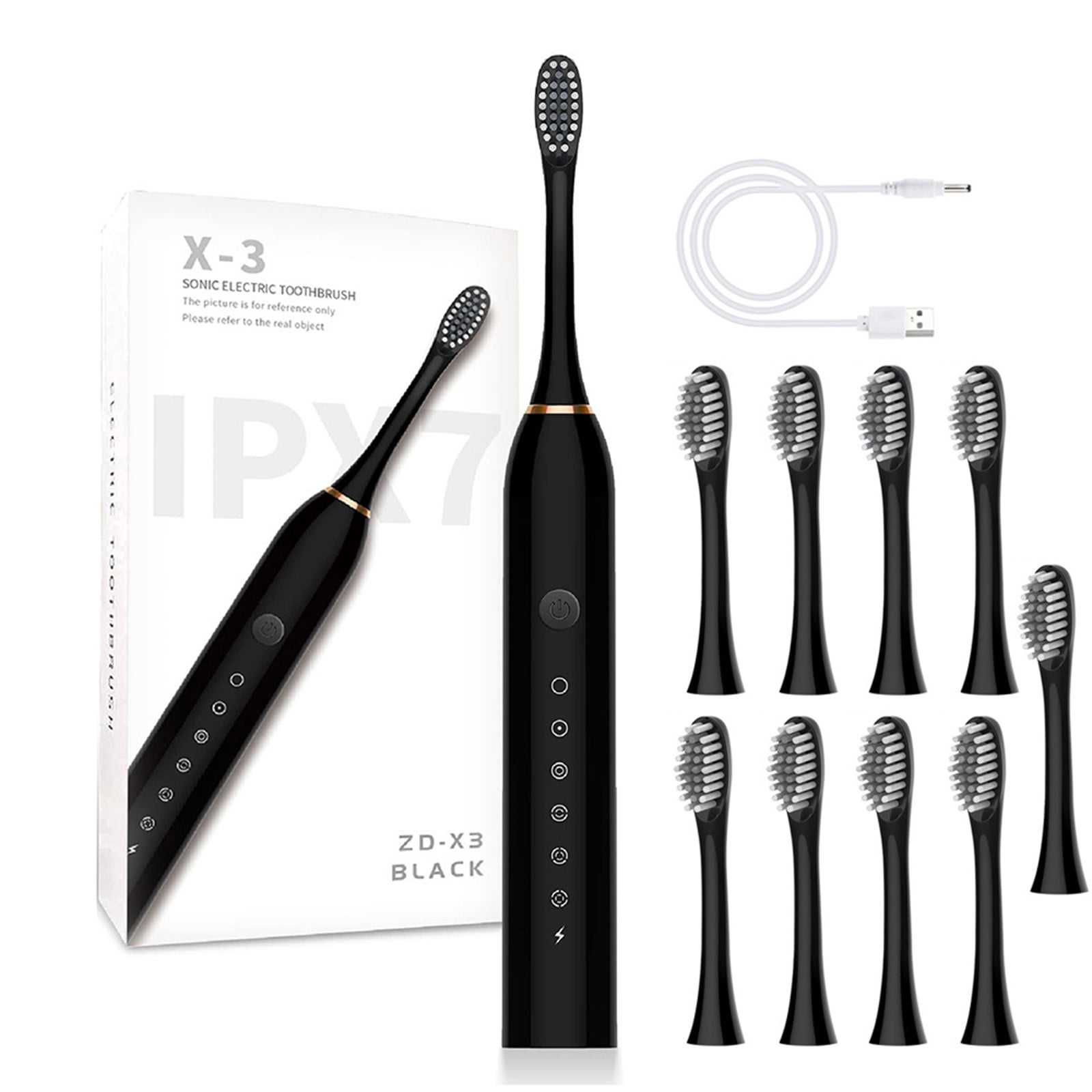 Fufafayo Savings Electric Toothbrush Electric Toothbrush With 10 Brush