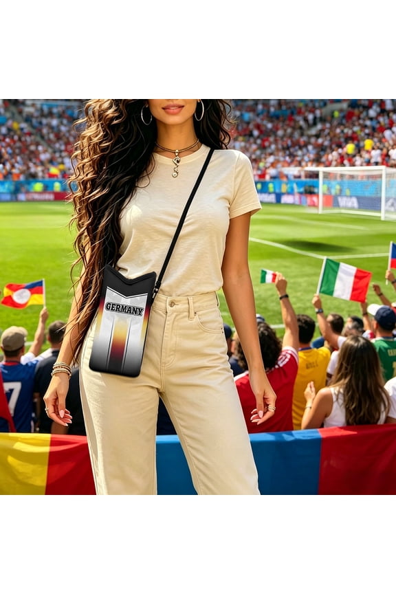 Sport Mini Bag For Football Matches, Sports Sackpack Teams Print, Soccer Fan Game Day Crossbody Pouch, Nylon Drawstring Backpack For Daily Use Gym