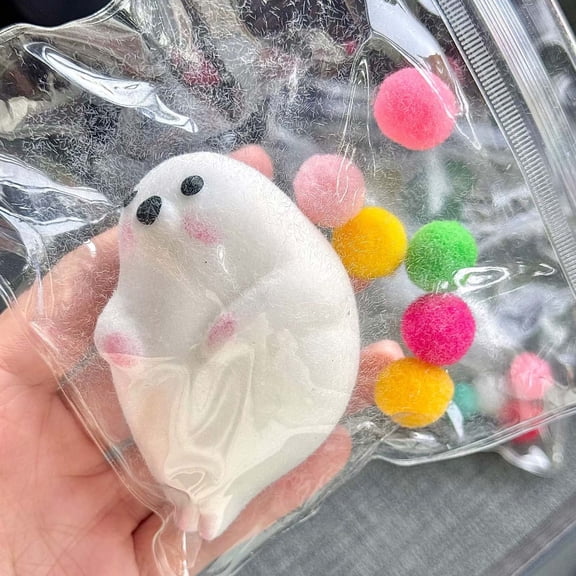 Fufafayo Stress ReliefToysFor Anxiety Relief, Slow Pinch SensoryToys, Soft Stress Relief Balls, Cute Seal SqueezeToyFor AdultsKidsDesk Bedroom Office