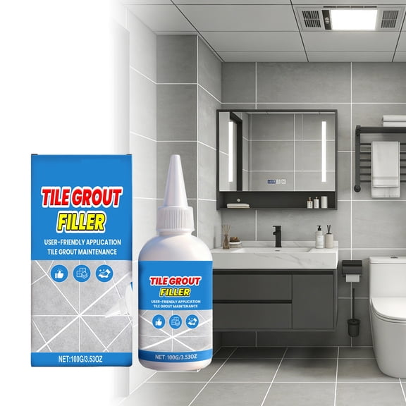 Fufafayo Tile Grout Sealant, Tile Grout, Sealant for Sealing Tile Gaps and Edges, Maintenance Compound for Floor and Wall Tiles, Waterproof Grout for Bathroom Kitchen