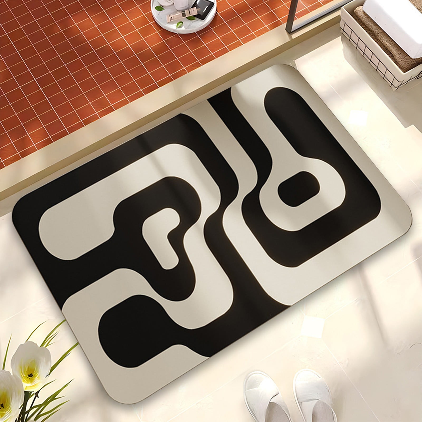 Fufafayo Today Deals Bathroom Foot Mats Stain Proof Entrance Mat Non ...