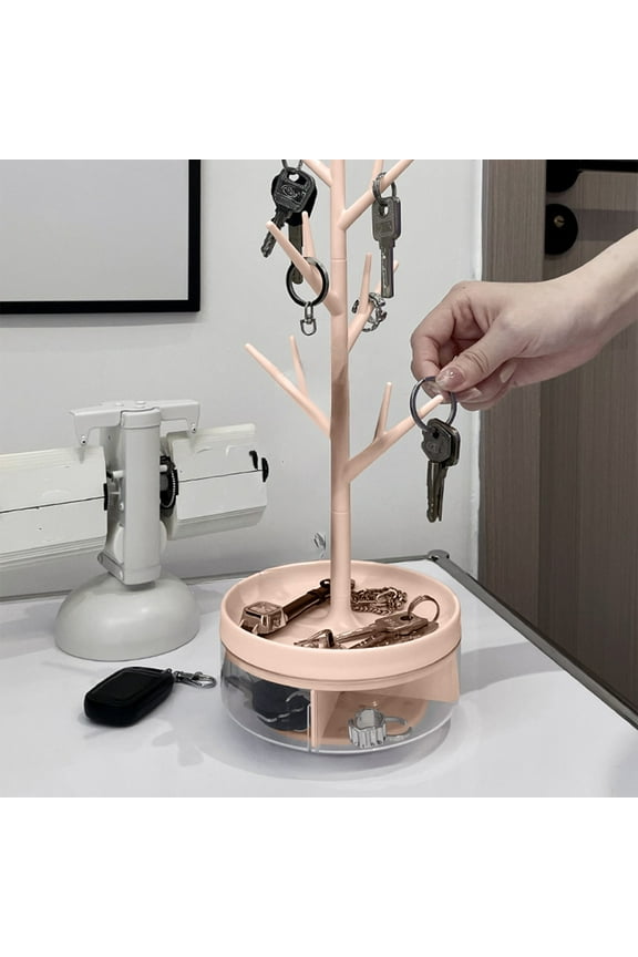 Tree Branch Jewelry Organizer, Desktop Jewelry Hanging Rack for Rings, Bracelets, Necklaces and Earrings, Decorative Jewelry Display Stand and Holder for Dresser, Vanity or Bedroom, Modern