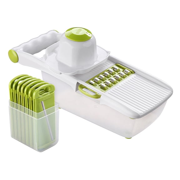 Fufafayo Vegetable Cutting Machine Multi-Function Shredder, Stainless Steel Kitchen Slicer, Home Food Chopper for Cabbage Carrot Cucumber, Vegetable Cutter Planer for Salad Prep