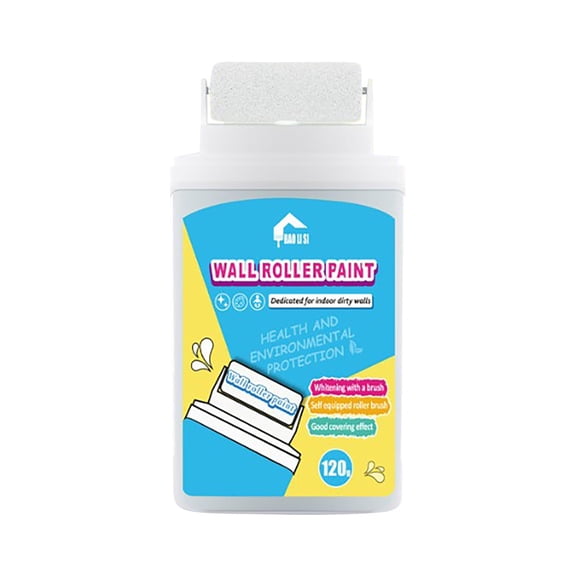 Fufafayo Wall Repair Paste Roller, Small Roller Brush for Wall Patching, DIY Wall Paint Repair Tool for Graffiti, Wall Touch Up Roller for Scuffs, Wall Concealer Roller for Home, Wall Stain Remover