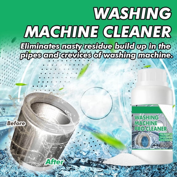 Fufafayo Washing Machine Cleaner Powder Deep Cleaning Drum Remover, Laundry Washer Descaling Detergent, Washing Machine Descaler for Front Load Top Load, Eliminate Odor Dirty