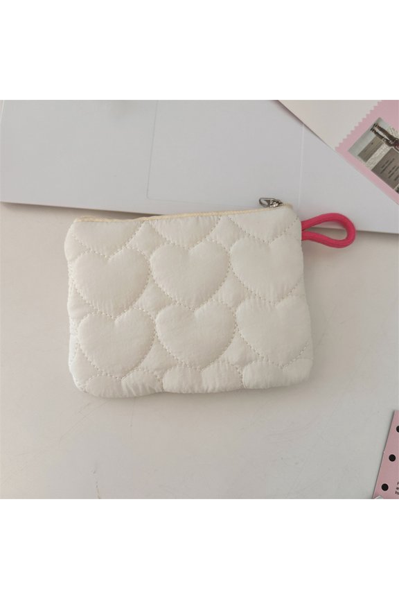 Woolen Knitted Cosmetic Bag, Striped Color-blocked Pencil Case, Portable Makeup Pouch for Women, Travel Coin Purse Organizer for Handbag, Tote or Backpack, Casual Ins-style Design