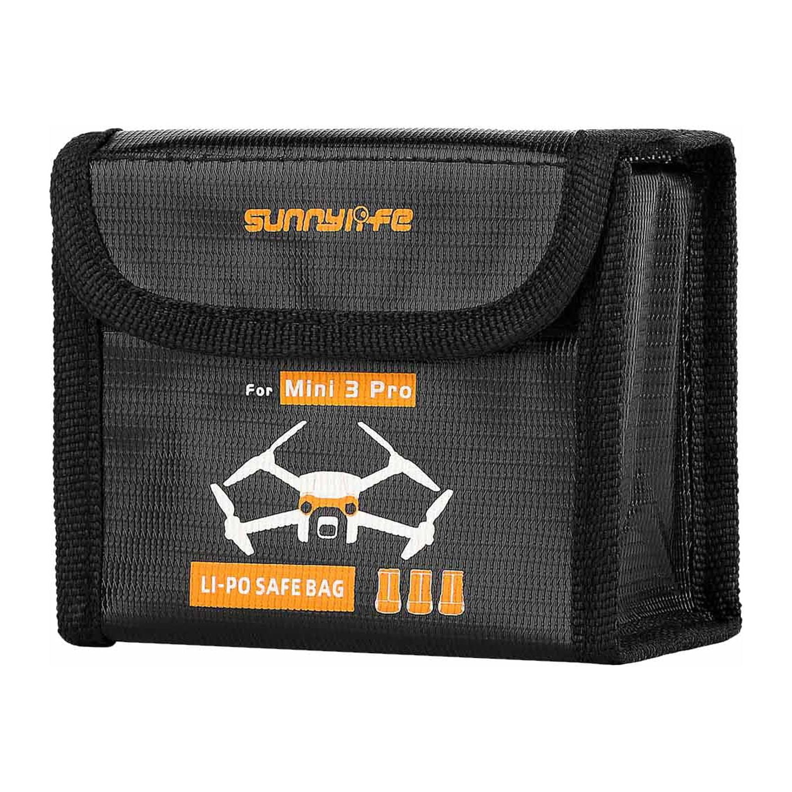 Fufafayo kids christmas gifts 3 Pro Battery Bag Explosion Proof Battery Bag Fireproof Battery Safe Bag Battery Protection Bag Battery Storage Case