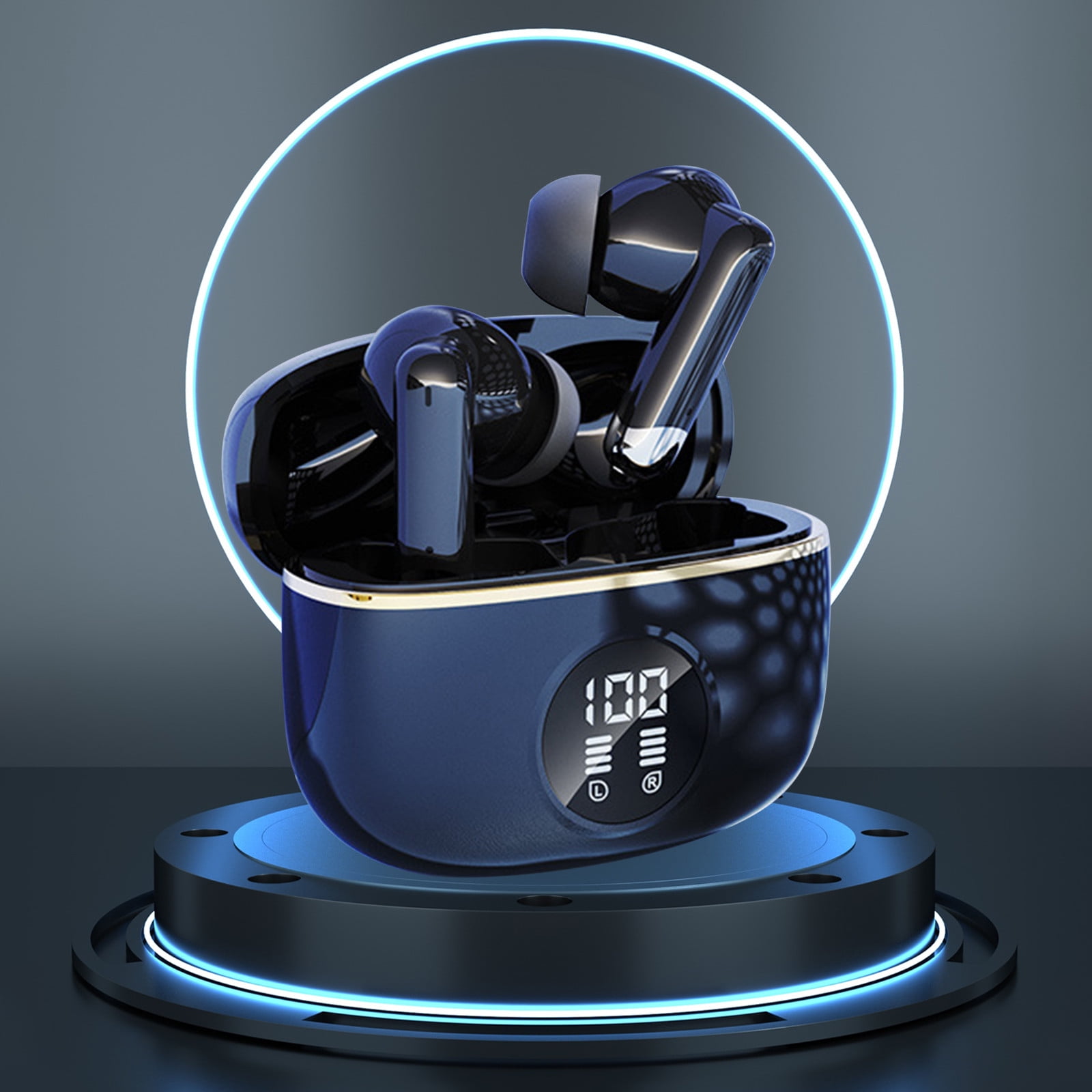 Fufafayo todays deals Wireless Bluetooth Headphones V5.3 LED Digital