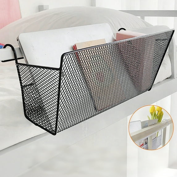 Fufafayo under $5 Bedside Shelf Bed Organizer Shelf Hanging Storage Metal Multi-function Organizer for Bedroom, Dorm, Office
