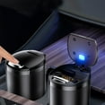thumbnail image 1 of Fufafayo under $5 Car Ashtray Container, Metal Lid Ash Tray, Fire Proof Vehicle Ashtray for Car Truck Office, Automotive Accessory with Blue Light, 1 of 7