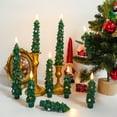 thumbnail image 1 of Fufafayo under $5 LED Christmas Tree Flameless Taper Candles, Christmas Tree Shaped Candles for Windows Fireplace Christmas, 9.5 Inches, 1 of 9