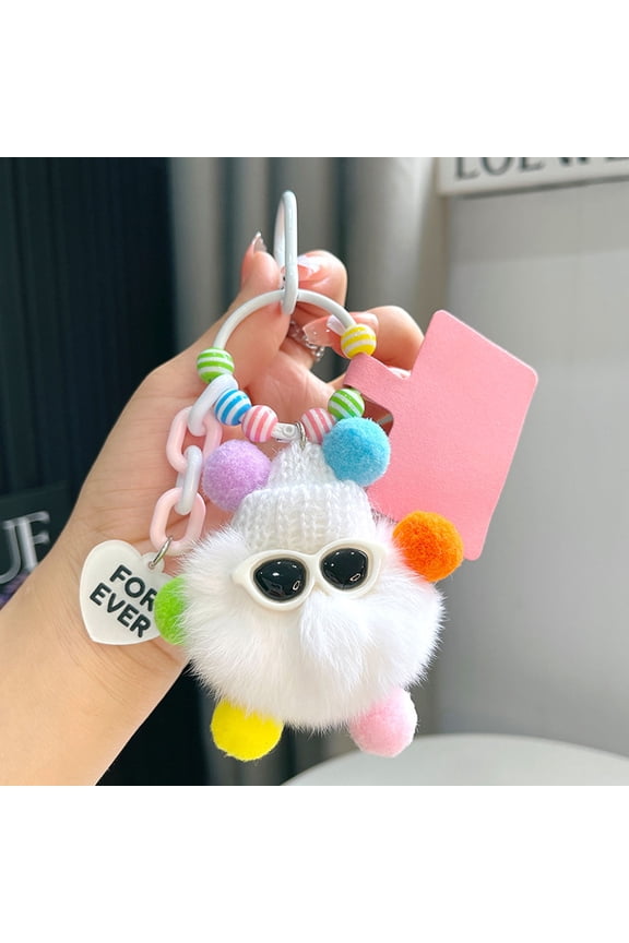 under $5 Plush Keychain, Mini Stuffed Animal Keychain for Bag Backpack, Cute Key Ring Accessory, Soft Plush Keychain for Gift Party Favor