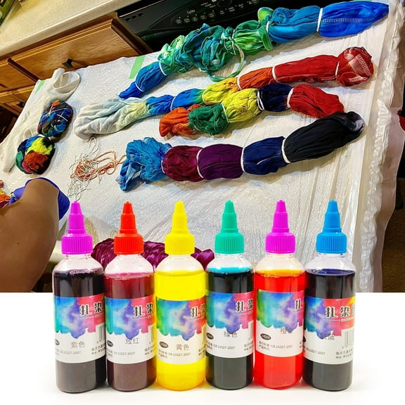 Fufafayo under $5 Tie Dye Kit, Fabric Dye Kit, Tie Dye Pigment Set with Multiple Bright Colors, for T Shirts, Home Decor, and DIY Craft Projects