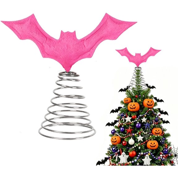 FufuCozy Halloween Bat Tree Topper, Decorative Tabletop Ornament for Seasonal Home Decor, Festive Halloween Decor for Holiday Display