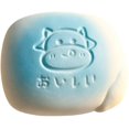 thumbnail image 1 of FufuCrick Cow Bread Squishy Office Accessory Squishy Tactile Sensory Gadget Desk Ornament Decor for Adult Workspace and Relaxation, Blue, 1 of 7