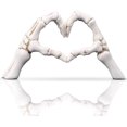 thumbnail image 1 of FufuCrick Skeleton Ornament, Halloween Decor, Tabletop Prop, Resin Static Accessory for Indoor Autumn Halloween Decorations, White, 1 of 4