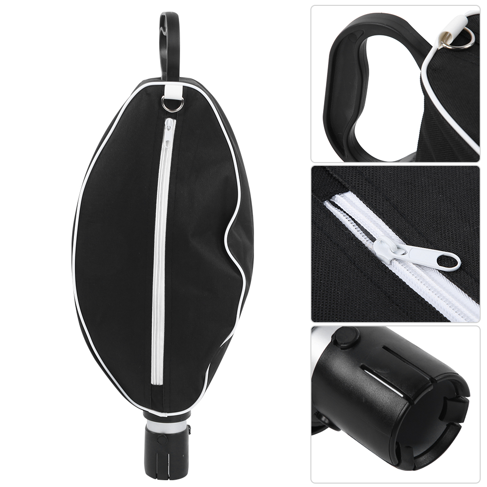 Fugacal Golf Shag Bag,Telescopic Aluminium Tube Golf Ball Shag Bag Retriever Pick Up 80 Balls Holder Collector For Outdoor Sports Supplies,Golf Ball Retriever