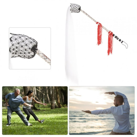 Fugacal Horsetail Whisk For Taoist,Fly Horsetail Whisk,Fly Horsetail Whisk Stick Handle For Chinese Taoist Buddhist Martial Arts Stage Plays