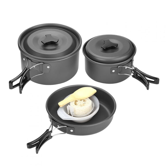 Fugacal Outdoor Cooking Set, Camping Cookware, Oxidized Aluminum Alloy For Outdoor Barbecue Picnic