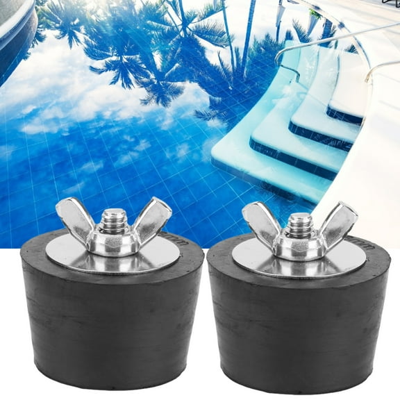Fugacal Winterizing Plug,2PCS 1.5in Rubber Expansion Winterizing Plug for Swimming Pool Pipework Winter Fittings,Expansion Stopper