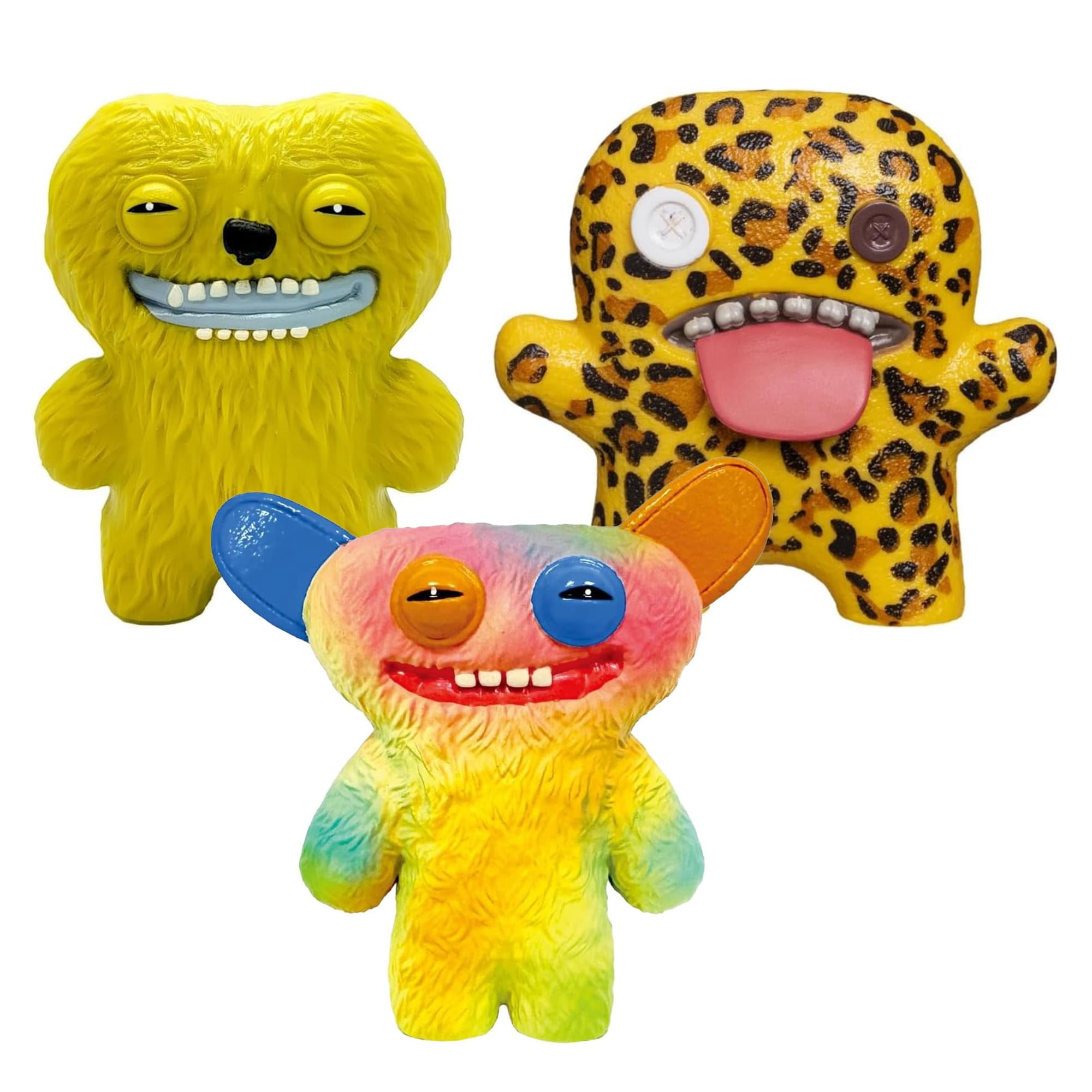 Fuggler 2.5 Inch Figure 3-Pack | Dark Green, Orange, Leopard Print