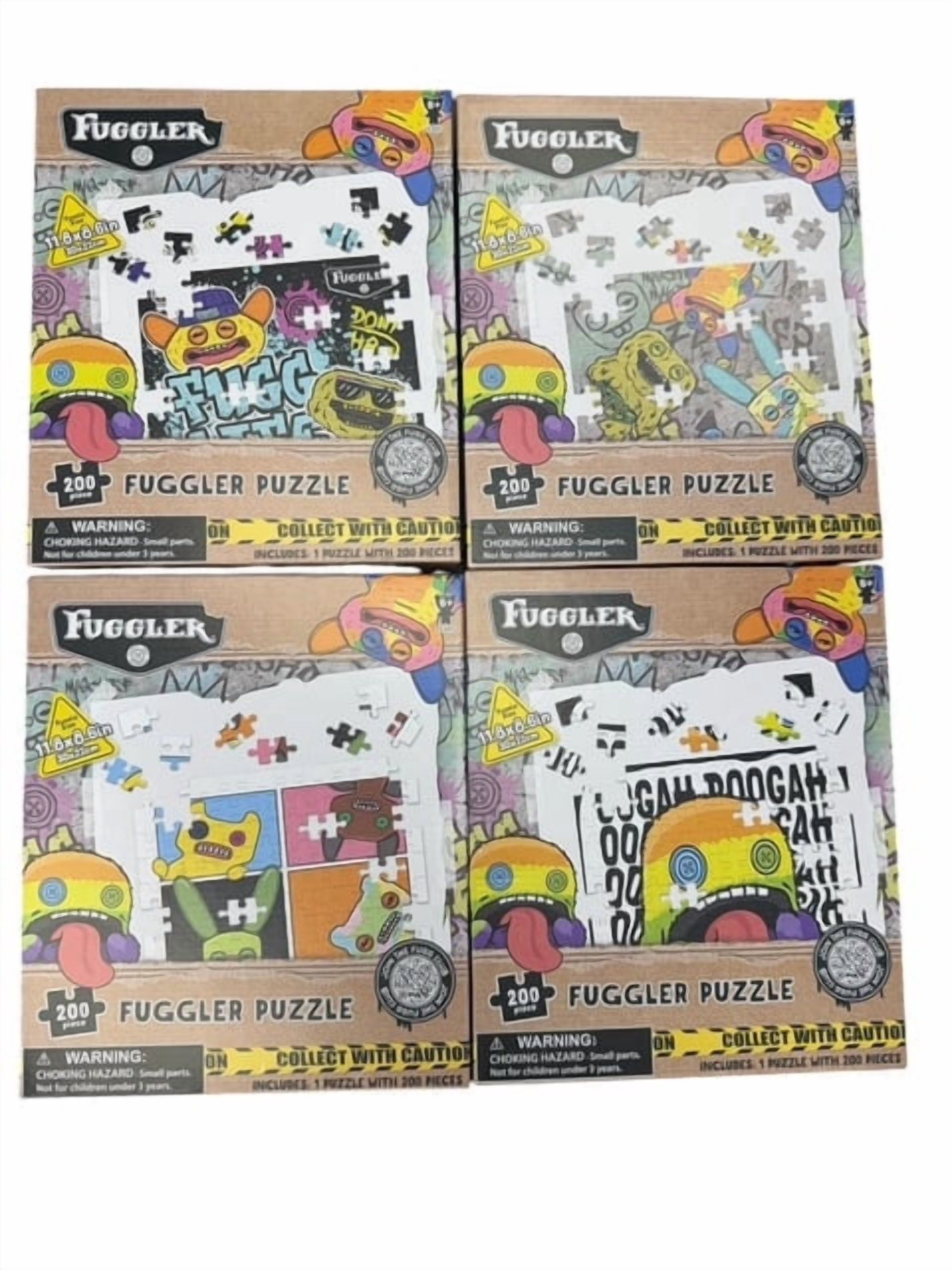 Fuggler Jigsaw Puzzle Set 4-Pack 200 Pieces Each