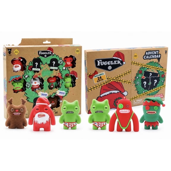 Fuggler Advent Calendar Christmas 24 Gifts countdown and mystery figurine set