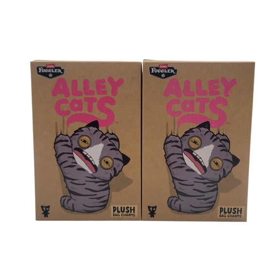 Fuggler Alley Cats Plush Bag Charms Mystery Boxes - 2 Pack