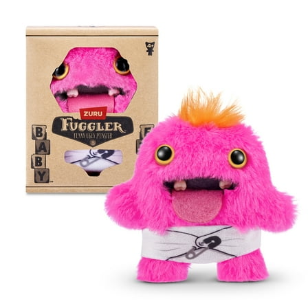 Fuggler Baby Fugg 3.5 inch (Oogah Boogah), Funny Ugly Monster Soft Plush Collectible Toy by ZURU