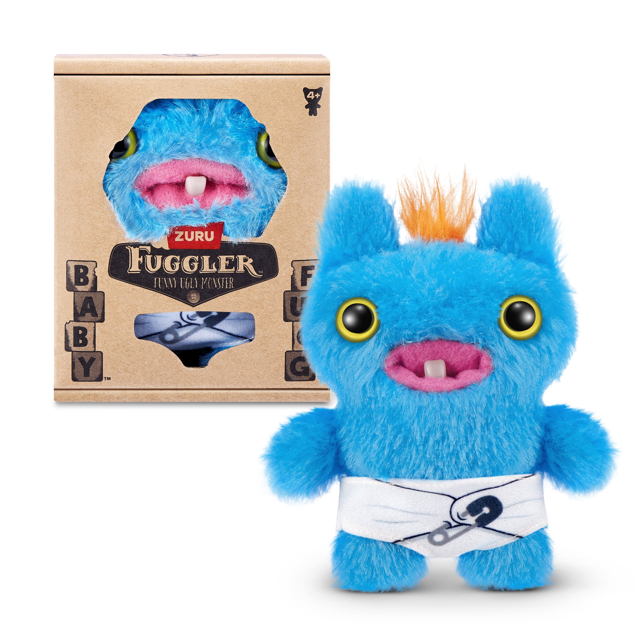 ファグラー　FuggGlow Screech Soft Toy ぬいぐるみ Fuggler Baby Fugg 3.5 inch (Screech), Funny Ugly Monster
