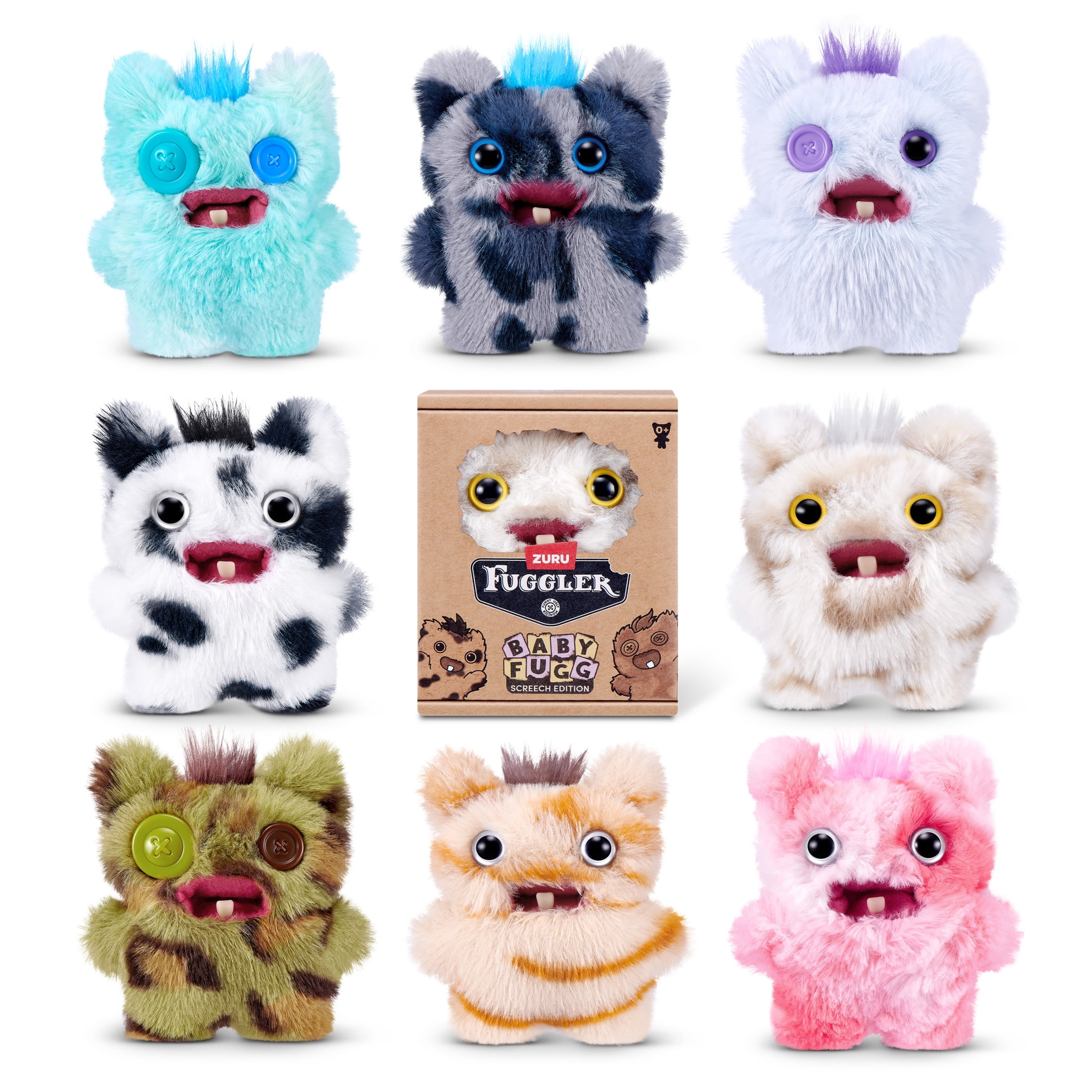 Fuggler Baby Fugg Screech Edition 3.5 Inch Plush Collectible Toy by ZURU Featuring Funny Ugly Monster Design with Mischievous Details, Perfect for Collectors and Fans of Weird Fun