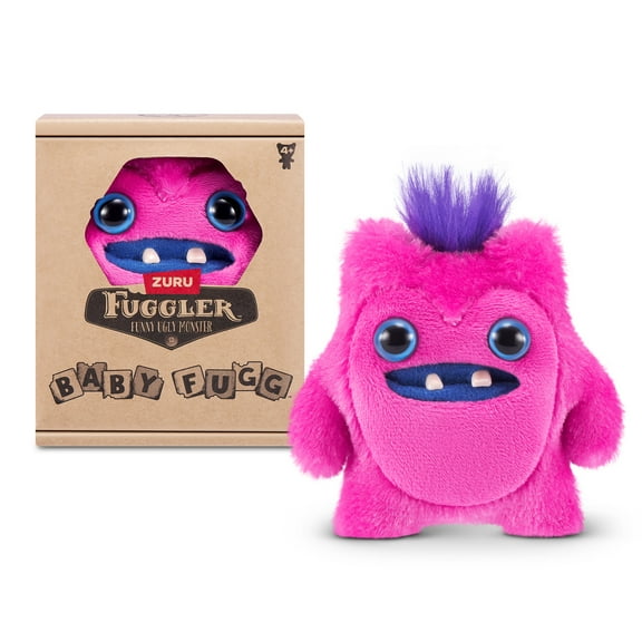 Fuggler Baby Fuggs 3.5 inch (Greedy Grinner) Soft Plush, Ugly Monster Stuffed Animal Toy by ZURU