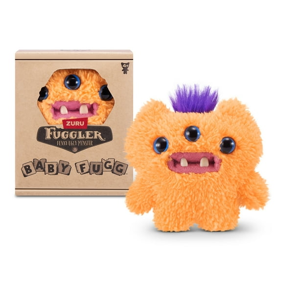 Fuggler Baby Fuggs 3.5 inch (Reek-O) Soft Plush, Ugly Monster Stuffed Animal Toy by ZURU
