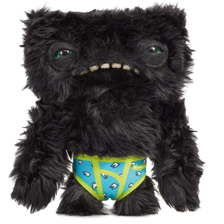 Fuggler Budgie Fuggler Edition ブラックモンスター Fuggler Budgie Wide Eyed Weirdo - Black Plush Monster in